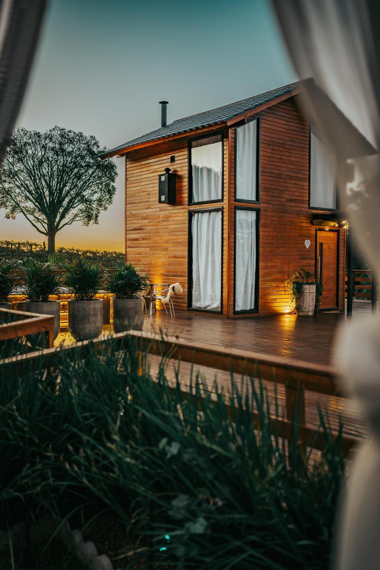 Capanna Del Vale - Um Refugio No Vale Dos Vinhedos Com Experiencia Exclusiva De Degustacao Na Vinicola Dom Candido Bento Goncalves Ngoại thất bức ảnh