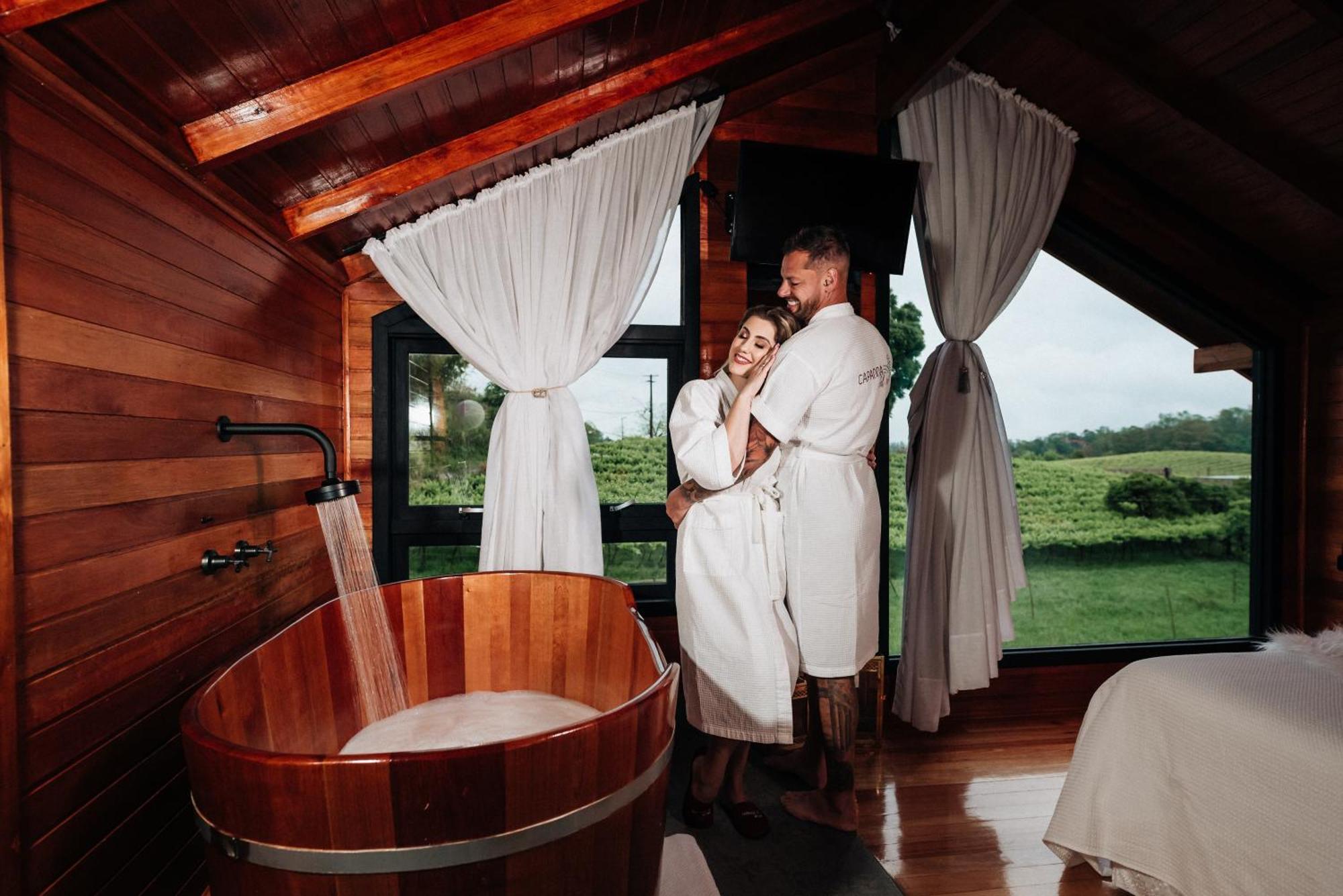 Capanna Del Vale - Um Refugio No Vale Dos Vinhedos Com Experiencia Exclusiva De Degustacao Na Vinicola Dom Candido Bento Goncalves Ngoại thất bức ảnh